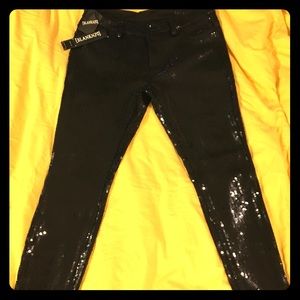 Blank NYC Women’s Skinny Sequin Pants- Size 28